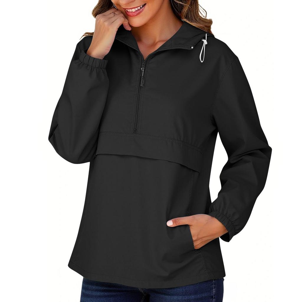 Women's Fashion Casual Solid-Color Waterproof Outdoor Hiking Short-Sleeve Top