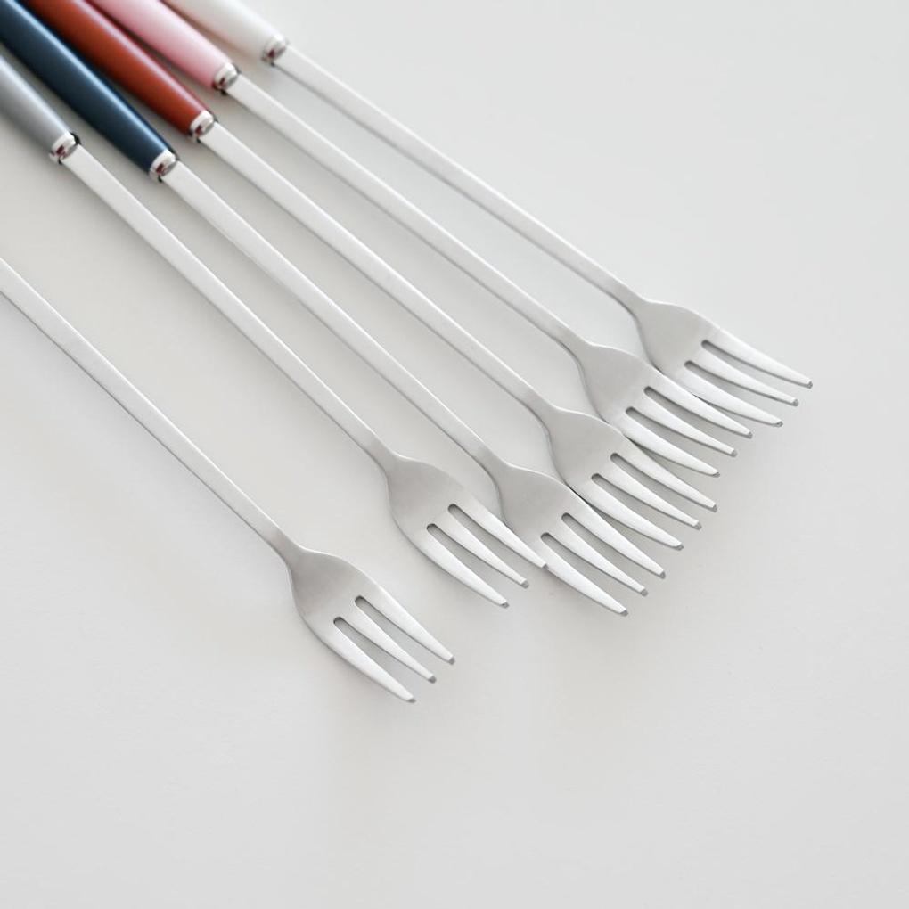 Logan Shatin Dessert Cutlery Long Fork (6 Colors)