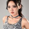 Butterfly Tassel Denim Series High Sense Love Necklace Retro Blue Choker Collarbone Chain Collar