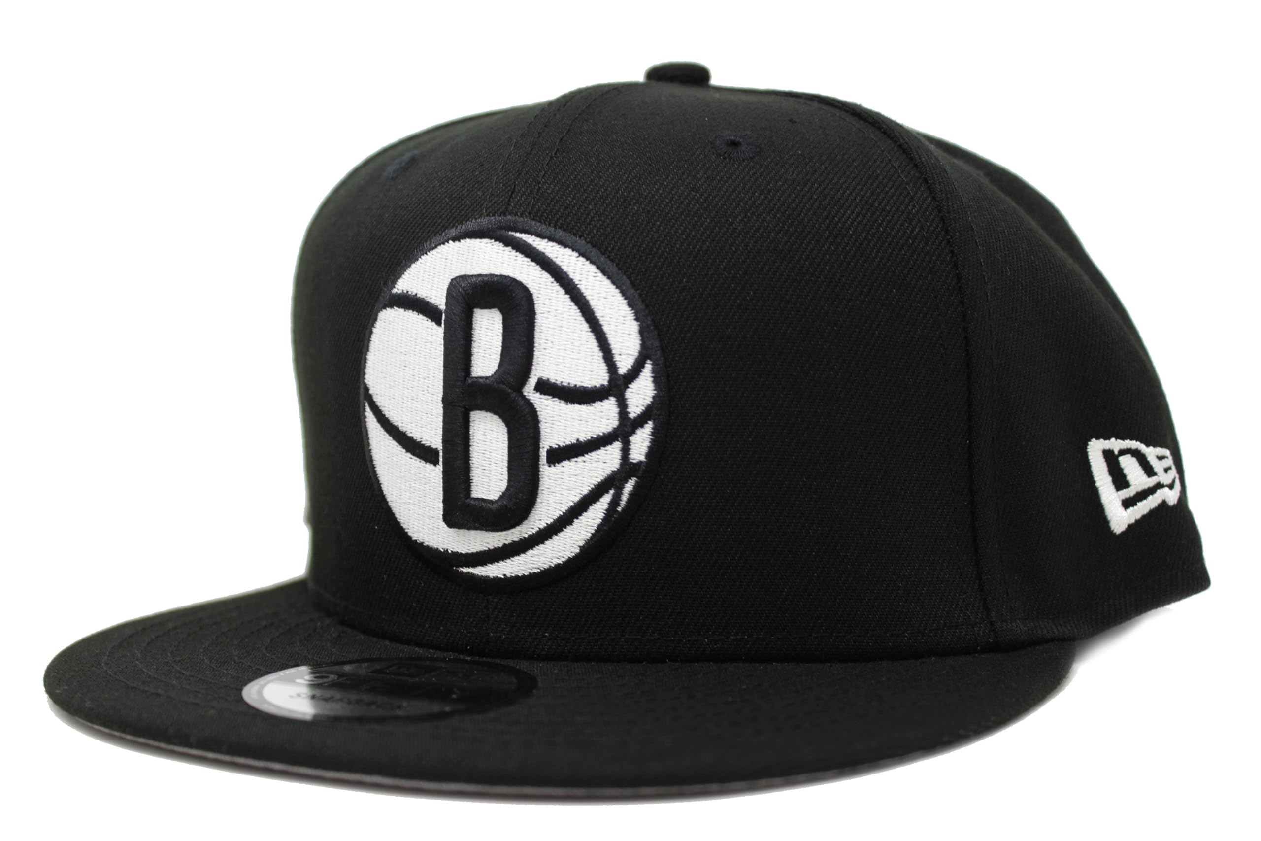 New Era 9FIFTY Snapback Black NBA Eastern Brooklyn Nets Cap, & White, Conference,