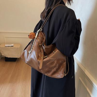 Retro Large-capacity Bag Women's 2025 New Versatile Casual Tote Bag Multi-functional Commuter Backpack