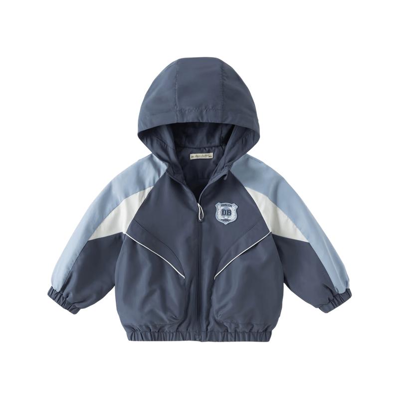 DAVE&BELLA Boys' Waterproof Hooded Windbreaker Jacket