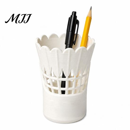 Student Desk Accessories 3D Printed Badminton Shaped Pen Holder, Creative Organizer, Aesthetic Storage Container, Organizer Minimalist Stationery