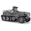 Militärkriegsreihe Zweiter Weltkrieg Armee Bausteine Set Halbketten-Panzertransportfahrzeug Modell DIY Kinderspielzeug Geschenk