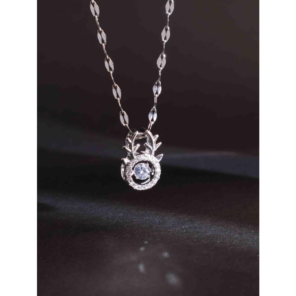 Necklace Does Not Fade Women's Summer Smart Love Versatile Necklace Women's High-end Titanium Steel Accessories