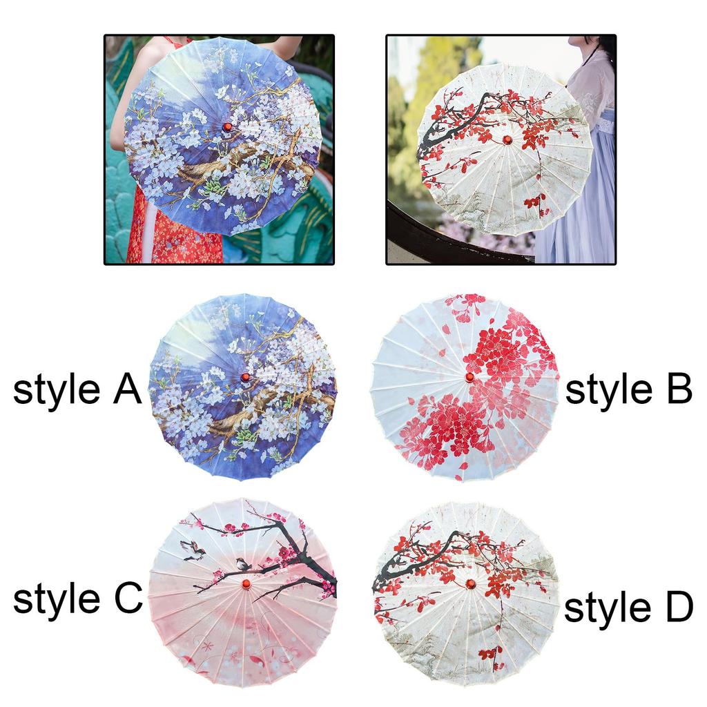 Chinese Oiled Paper Umbrella Decoration Women Gift Chinese Art Classical Dance Umbrella Oiled Paper Umbrella for Party Bridal