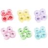 4x Skateboard Wheels with Abec-9 608RS Bearings Repair Parts Clear PU Luminous Smooth Flash Light up Longboard Wheels Rollers