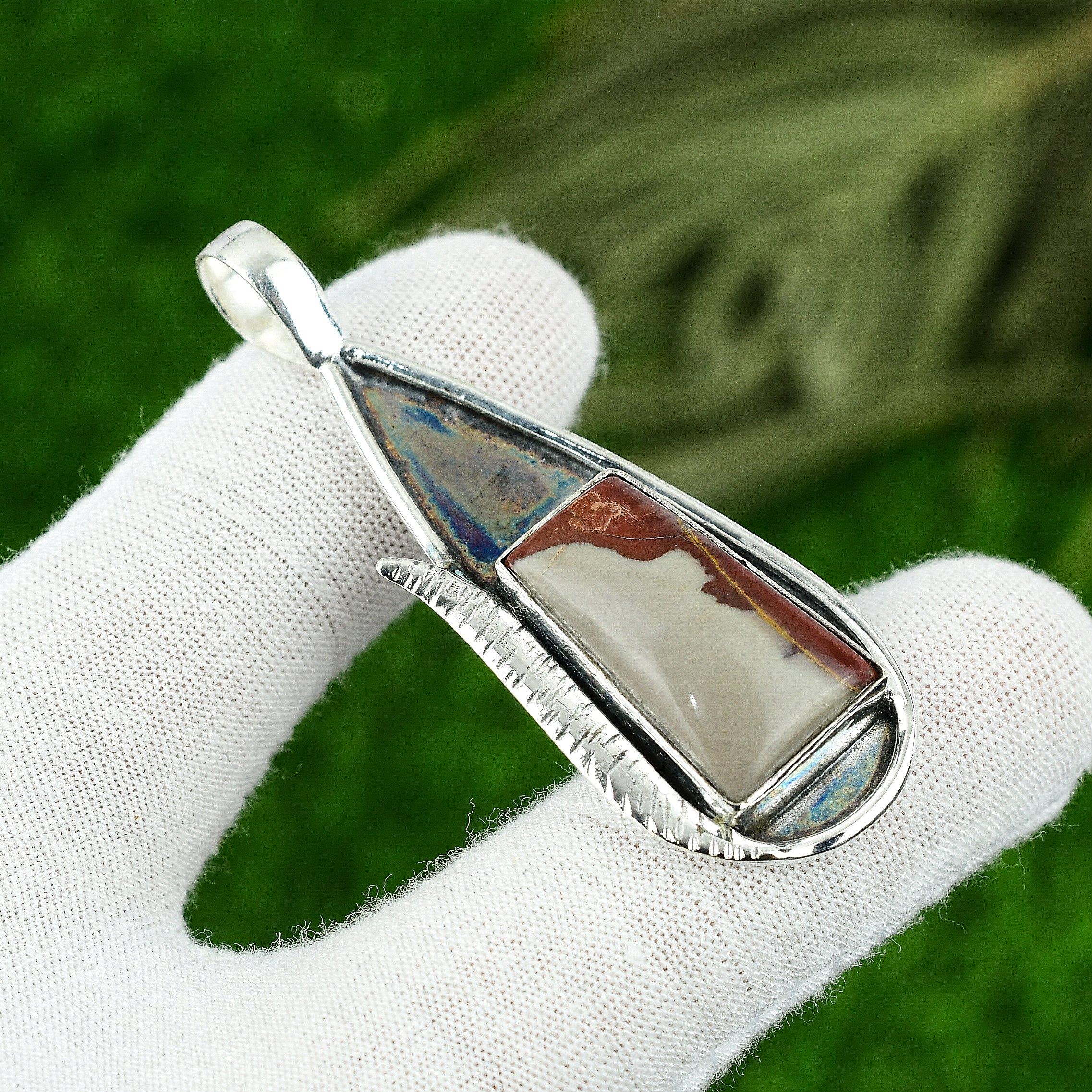 

Натуральный камень Норина Джаспер Ювелирное изделие Подвеска из стерлингового серебра 925 пробы для девочек