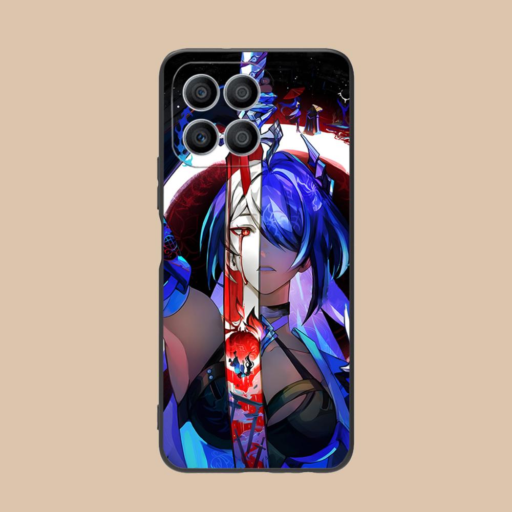 HSR Acheron Matte TPU Mobile Phone Case for Honor 90 80 70 60 50 30 20 10 9 8 7 Pro S SE Lite 5G Colorful Printing Cover