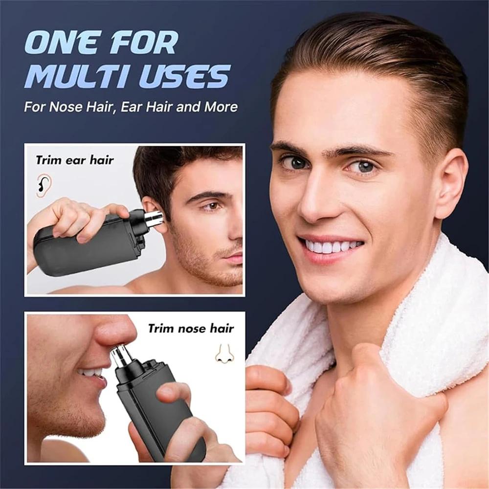 Electric  Nose Ear Trimmer Unisex Implement Shaver Clipper Neck Hair Cutter Men's Shaving Hair Removal Tool USB Clean Trimer