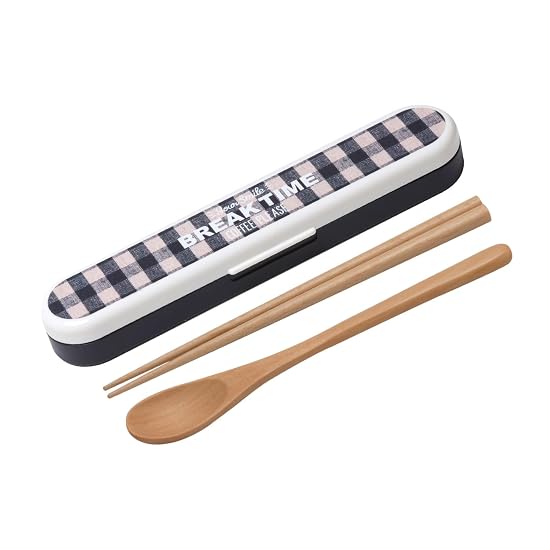 Nakano Combination Set Monochrome Coffee Break, Wakasa Lacquered Chopsticks 18cm, Wooden Spoon B0G2RQHTXN
