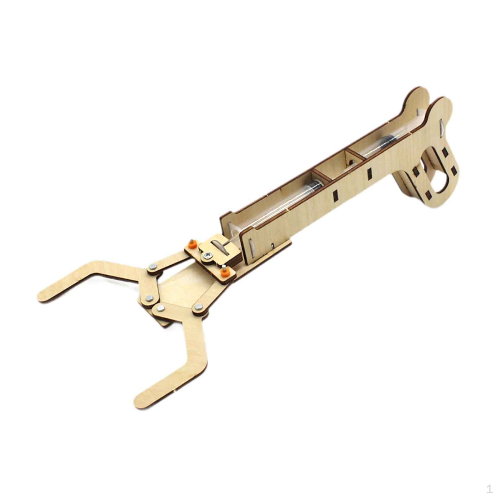 

Wooden Kit Hydraulic Robotic Arm Model Set Educational Projects DIY Science Toys for Students