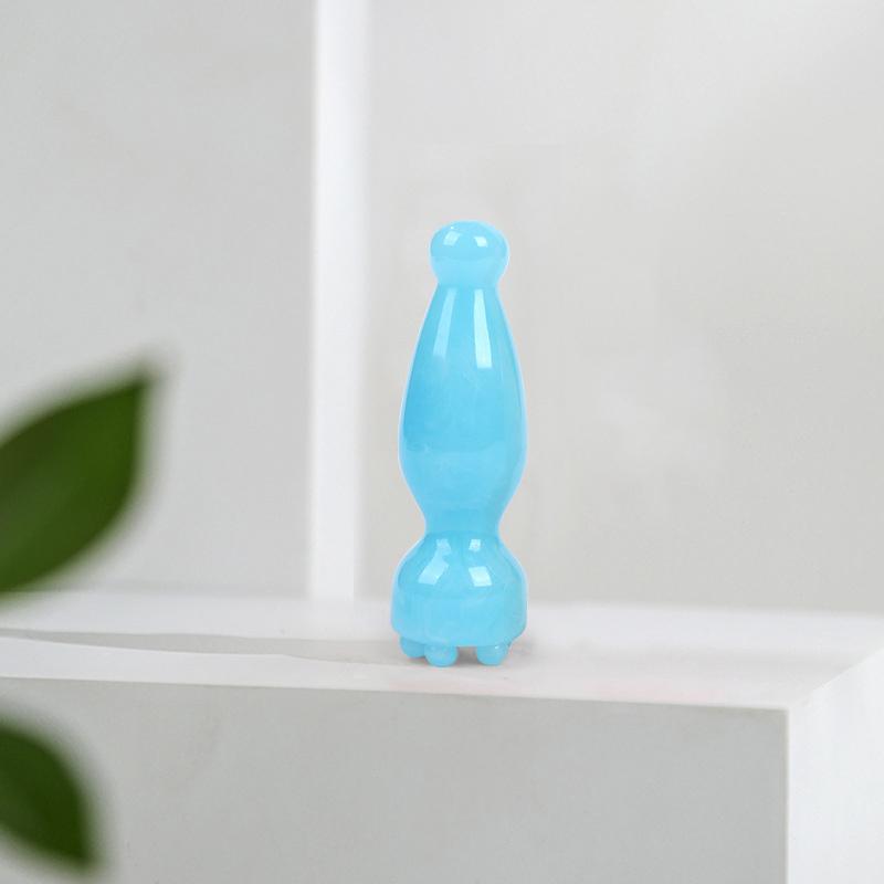 Glatte Gesichtsmassagewerkzeuge Harz Gua Sha Gesichtshautpflege Massagestäbe Lotus-Samenkapselform Massagegerät Gesichtsphysiotherapie-Werkzeug