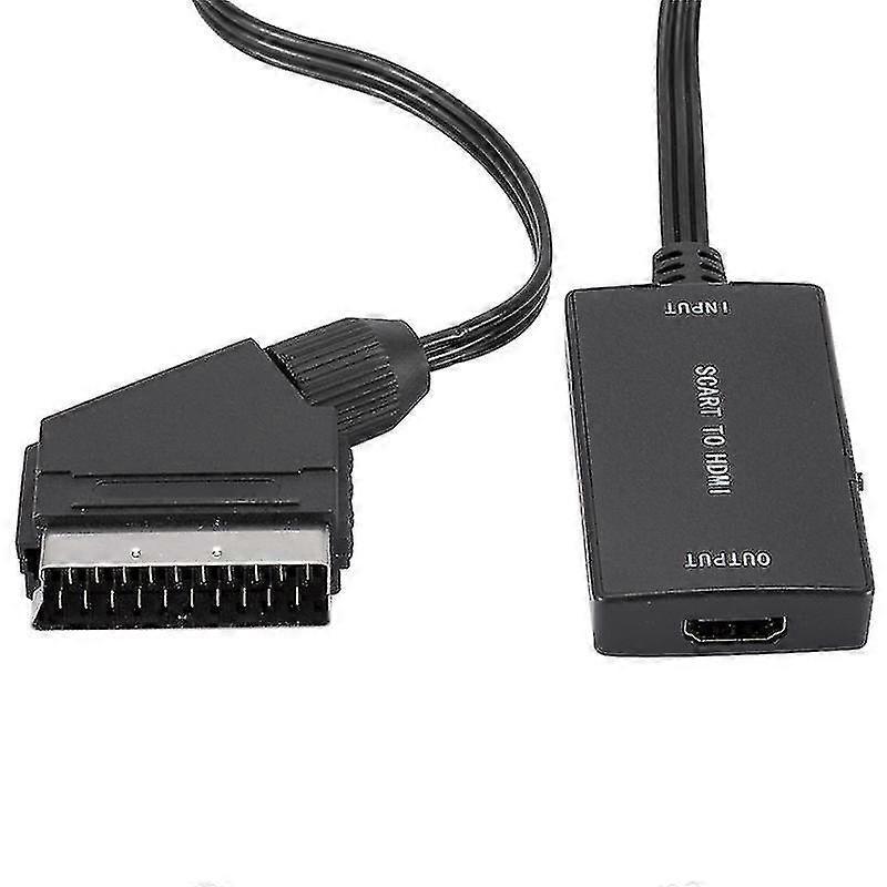 Scart To Hdmi Converter High Definition Audio Video Compatible Adapter Connector