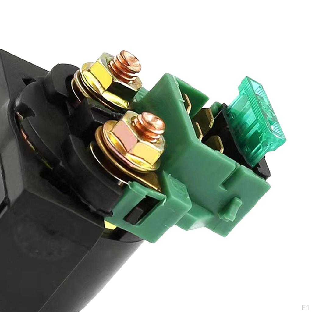 Starter Motor Solenoid Relay, Metal Accessories Green Electrical Relay Switch Fits for Suzuki