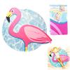 Les Trésors De Lily [Q0525] - Designer Beach Towel 'Flamingo' Pink Blue - 150 Cm