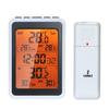 Indoor Outdoor Wireless Thermometer Digital Room Temperature Monitor Up To 328ft Away with Time