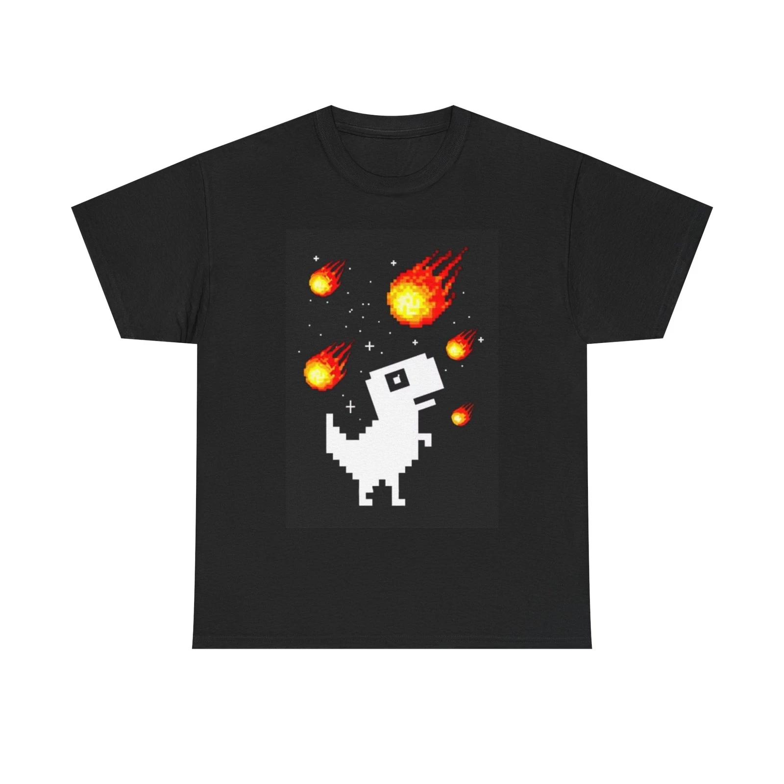 Men s and Women s T-shirts Dinosaur Asteroids XXXL