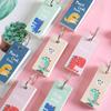1/4Pcs Rainbow Dinosaur  Pads Cartoon Loose Leaf Planner Pocket Iron Ring Notepad Student Mini Schedule Word Book