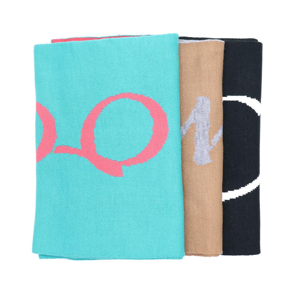 Warm knitted jacquard scarf, outdoor casual fashion scarf