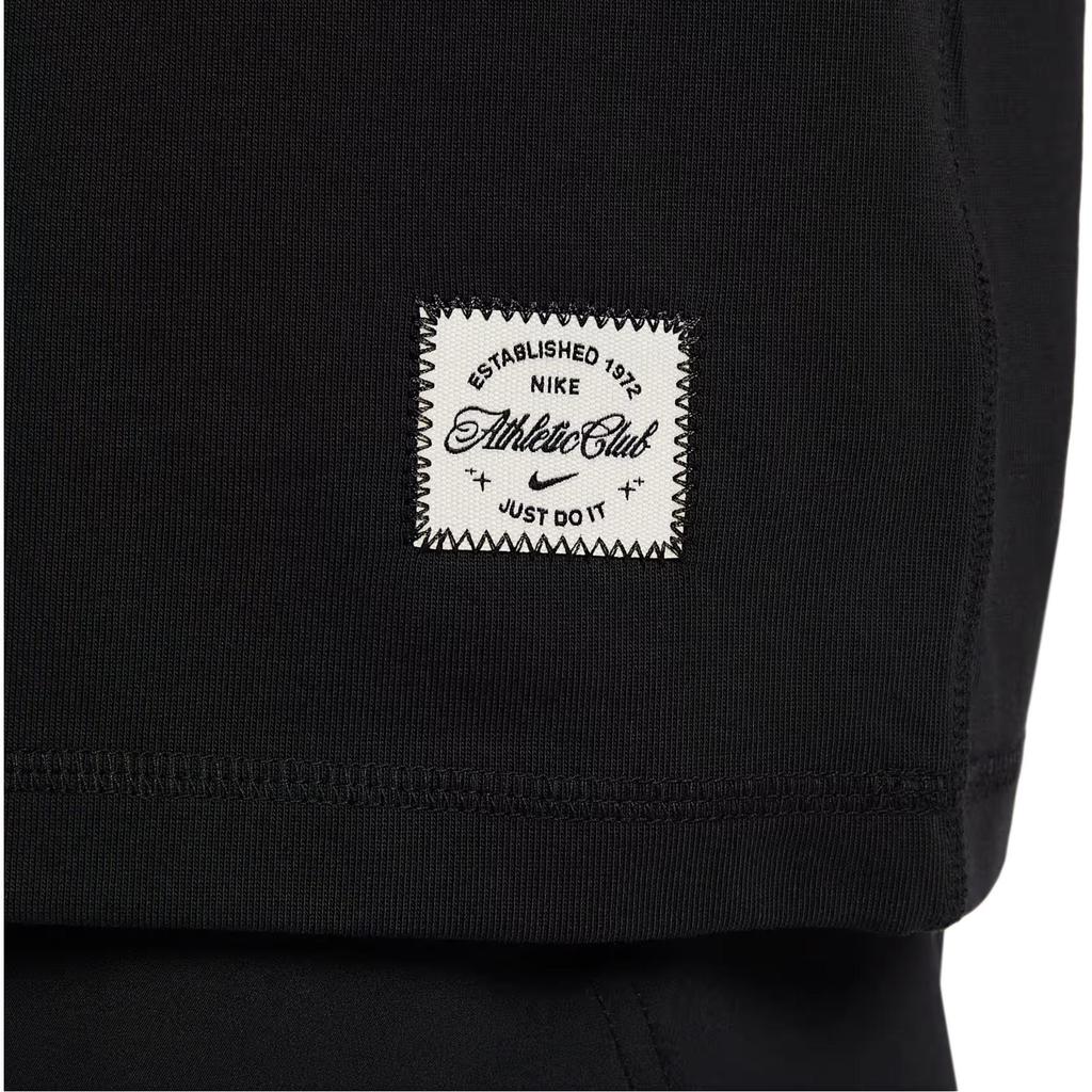 Nike Sportswear Standard Fit Crew Neck Sleeveless Training Tank Top Breathable Moisture-Wicking Athletic Vest Men's Black IF2798-010