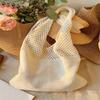Vintage Hollow Woven Women Shoulder Bag Knitting Handbags Large Capacity Tote Bags For Ladies Summer Beach Travel Shopper Purse