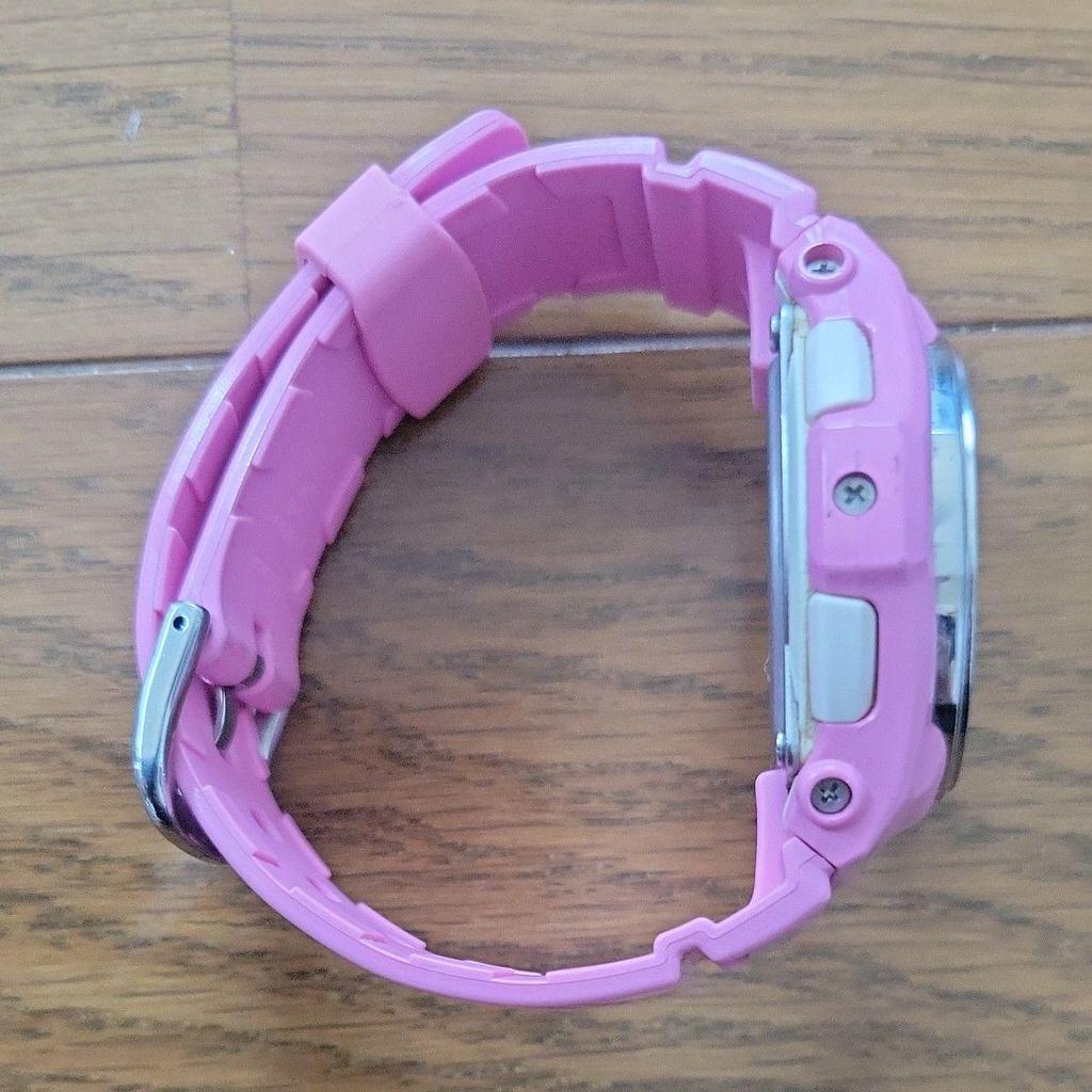 Used CASIO Baby-G BGA-1050CD Radio-controlled Tough Solar Analog-Digital Watch Pink