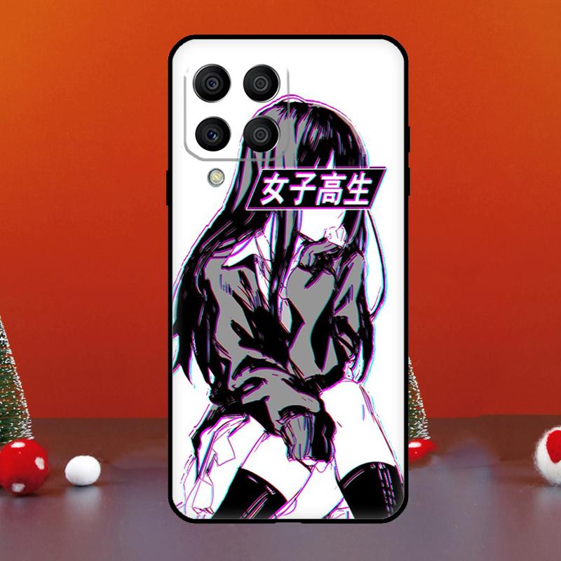 Sad Anime Aesthetic Senpai For Samsung Galaxy M52 M32 M12 M11 M21 M31 M13 M33 M35 M53 M55 M15 M14 M34 M54 M06 M16 Case