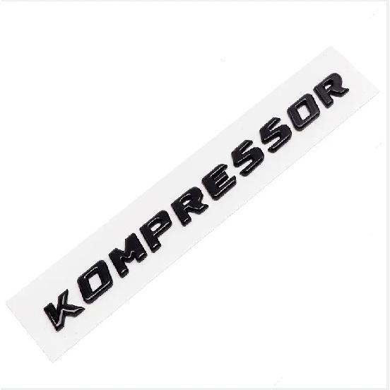 3D ABS Kompressor Letters Car Rear Trunk Fender Emblem Badge Car Sticker Decals For Mercedes C230 C200 C180 SLK CLK 200k SL CLS