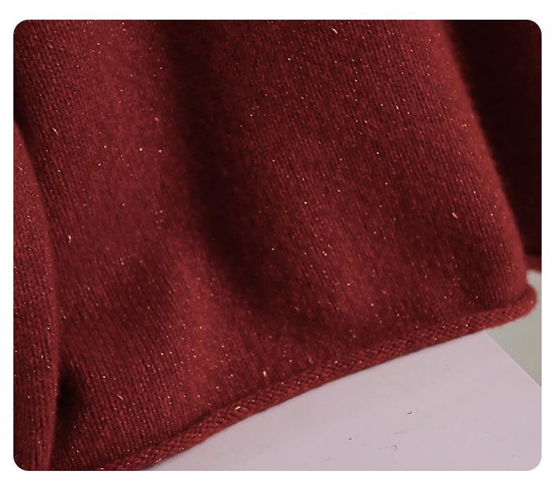 Women's Soft Cashmere Knit Slimming Pullover Sweater - Autumn/Winter New Style
