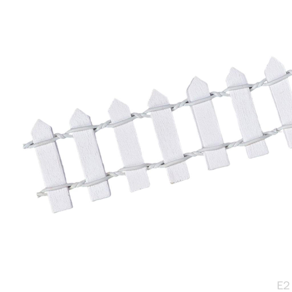 Garden Fence Decoration Crafts Miniature Dollhouse Decor Accessories Micro Scene Model Picket