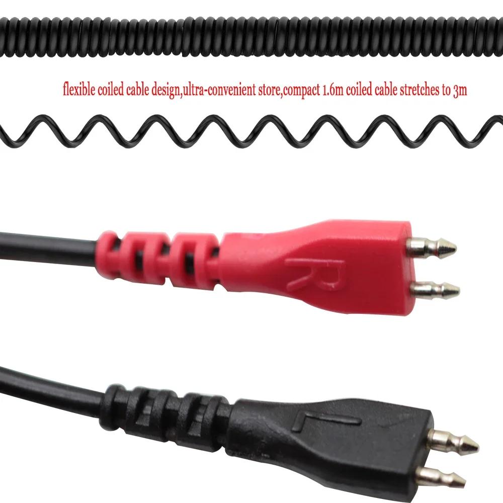 High quality Spring Relief Coiled Headphone Cables for Sennheiser HD25Plus HD560 HD540 HD480 Replacement Cable Cords