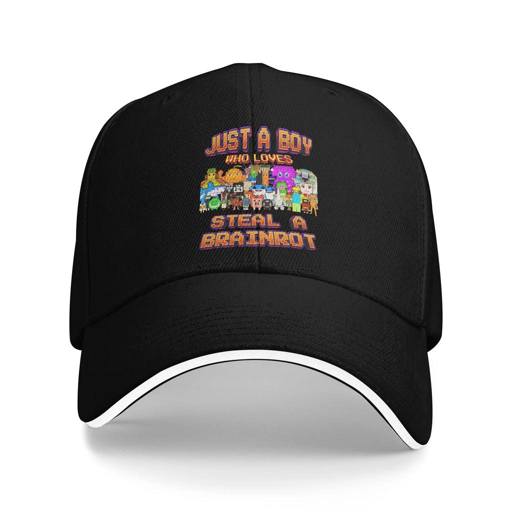 Steal A Brainrot Game Baseball Caps Hip Hop Sandwich Caps Unisex Adjustable Dad Hat Outdoor