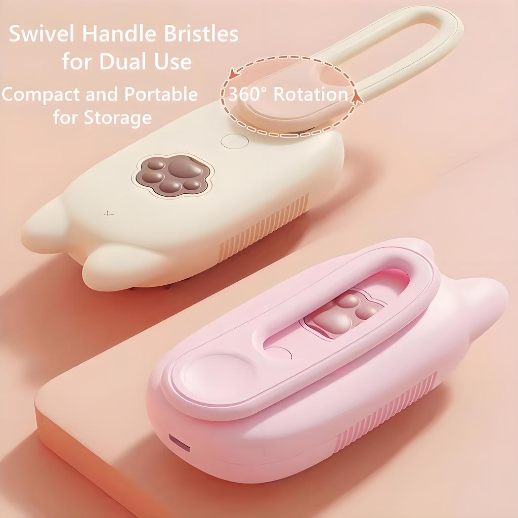 3 in 1 Pet Electric Steam Brush Cat and Dog Cleaning Spray Massage Grooming Comb Retractable Handle Pet Hair Removal BeautyBrush