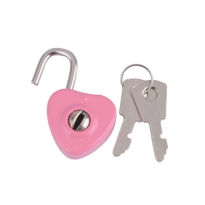 Mini Heart Shaped Lock with for Key Wedding Keyed Padlocks Cute for Wish Lock Personalized Love Padlock for Anniversary