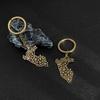 Stainless Steel Peru Map Keychain Maps Pendant Key Chains Ring for Women Men Car Accessories Jewelry Party Gifts Wholesale