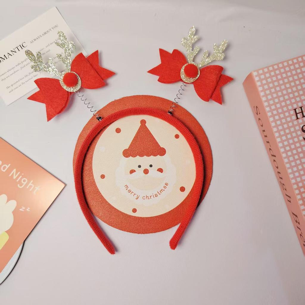 Children's Cartoon Christmas Headband Gift Set