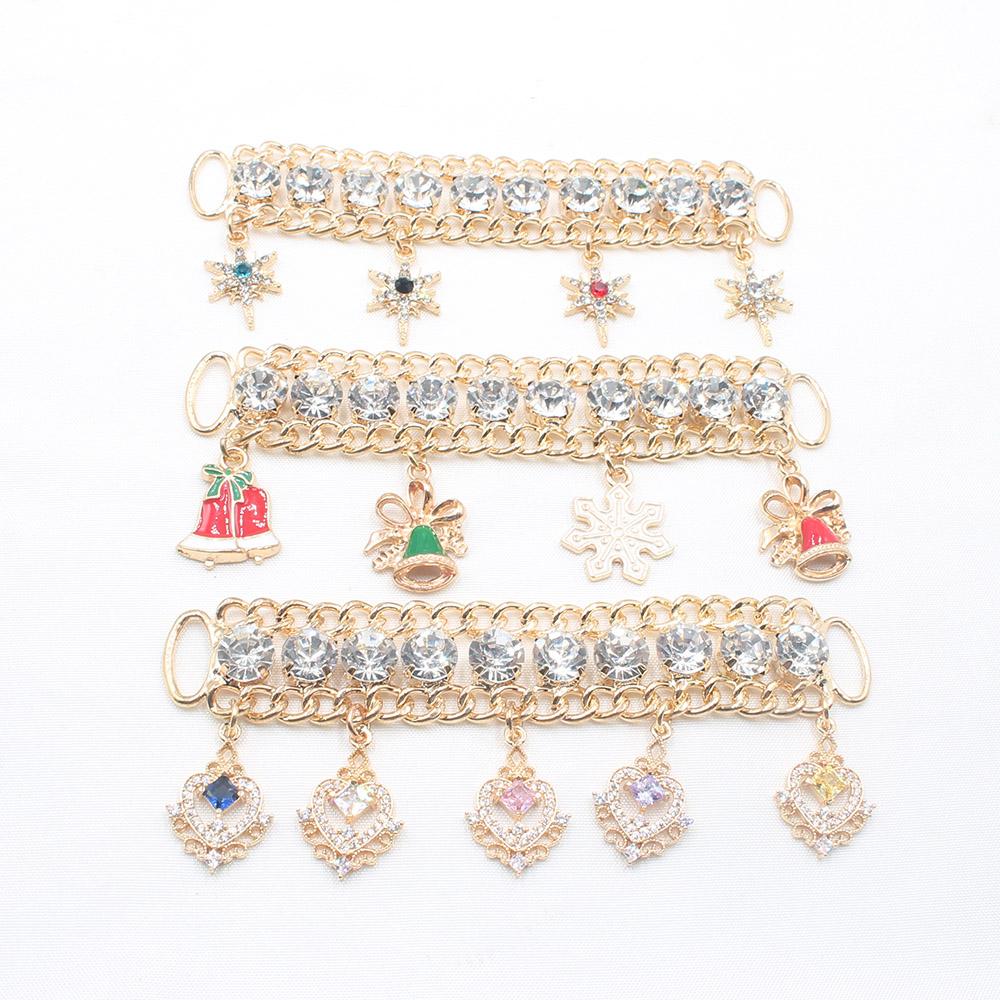 New 1 Piece 105mm Alloy Rhinestone Hanging Accessory Sexy Bikini Connector/luggage Shiny Clothing Wedding Decoration Accessory
