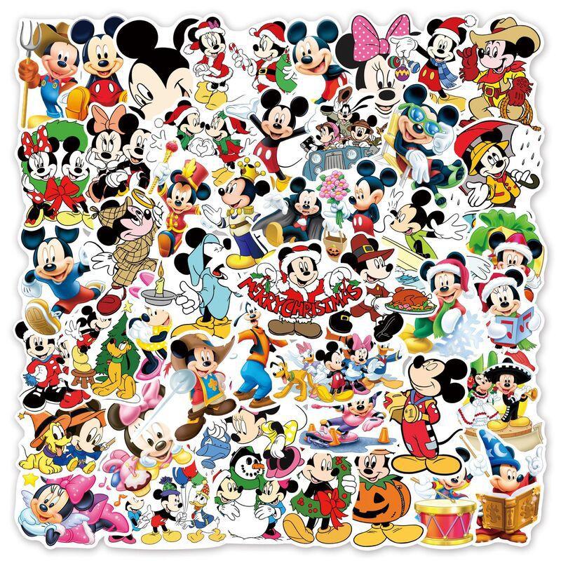 Autocolante Impermeabile Minnie Mouse Disney Pentru Valiză Chitară Mașină Calculator 50 Buc