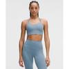 Like A Cloud Longline BrA  Light Support  B C Cup Steel Blue