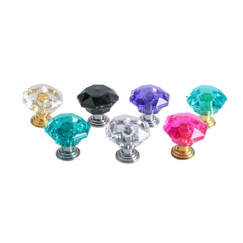10Pcs Acrylic Crystal Knobs Cupboard Drawer Pull Handle Door Knob Diamond Cab P2 10Pcs Acrylic Crystal Knobs Cupboard Drawer Pull Handle Door Knob Diamond Cab P2