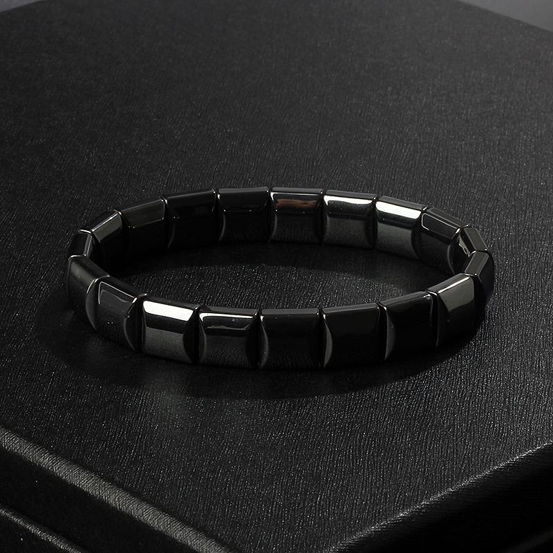 Fashion Wave Hematite Magnetic Bracelet Men Original Beaded Hematite Energy Bracelets for Women Positive Energy Jewelry Pulsera
