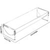 Durable Clear Cracker Tray Acrylic Cracker Holder Cracker Serving Tray Versatile 8.7*2.7in Biscuit Stand Serving Stand