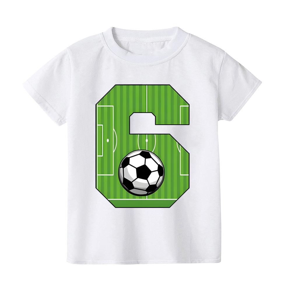 Footballbirthday Print Kids Tshirt 19Y Casual Short Sleeve Child Tee Shirt Fashion Round Neck Childs Tees Top Summer Clothes