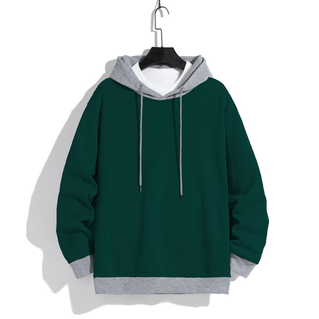 Męski sweter z kapturem modny męski wiosenno-jesienny w stylu zachodnim casualowy sportowy sweter pomniejszający wiek