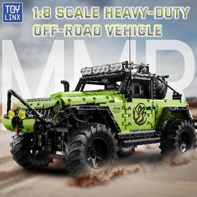 Non-Toxic Toylynx Diy Moc Off-Road Vehicle Building Blocks 1:8 Racing Car Model Toys Gift Children Adult Birthday Christmas Gifts Set