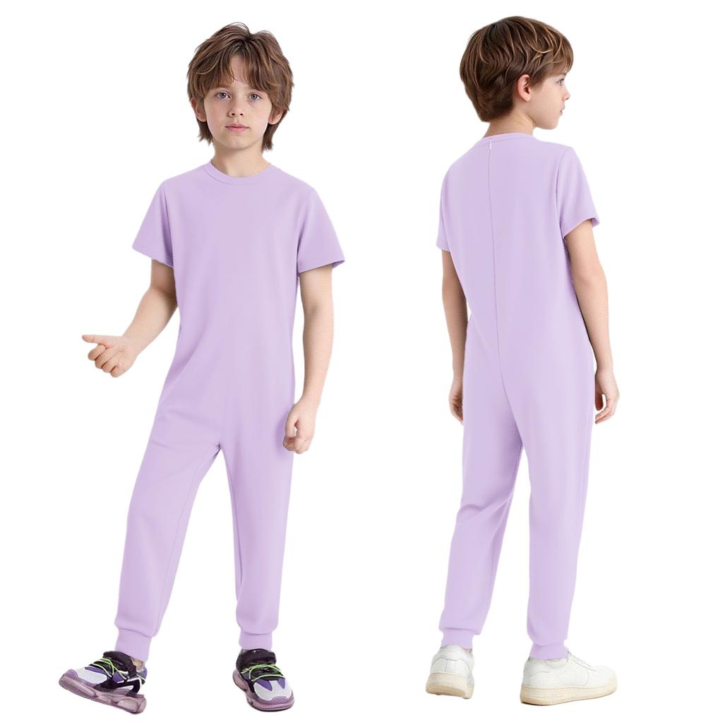 Tuta Adattiva Pensata per Bambini Tuta Intera Facile da Indossare Zip Posteriore Abbigliamento Confortevole