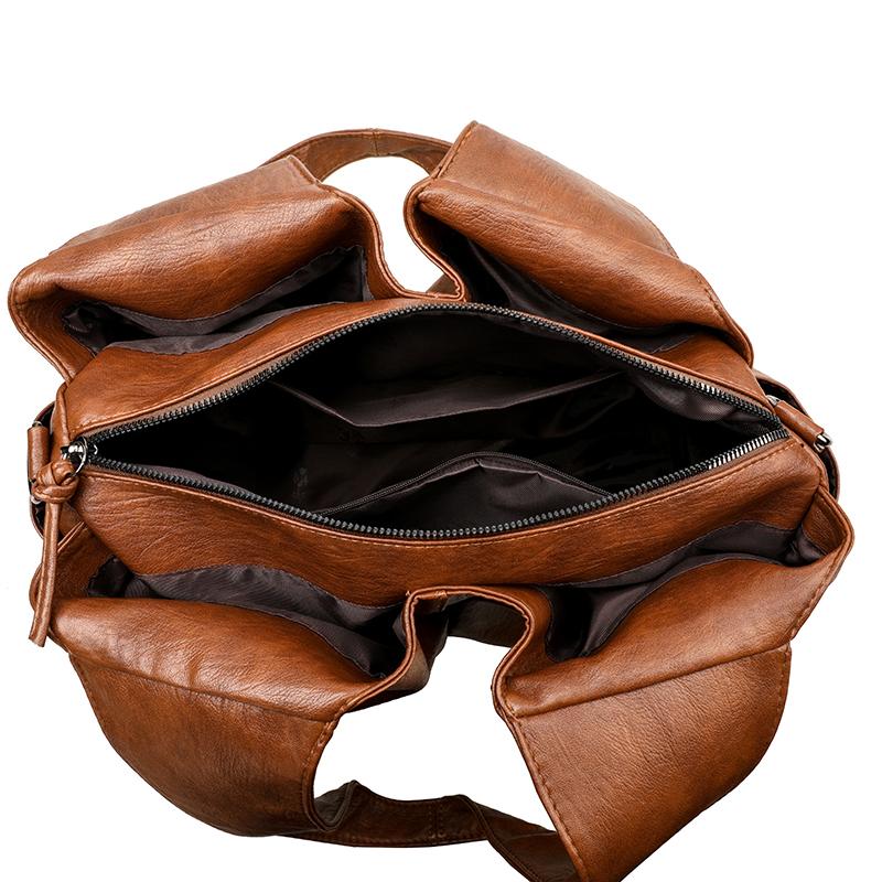 Tote Bag Women's Large Capacity Crossbody Bag Soft Leather Shoulder Bag Underarm Bag