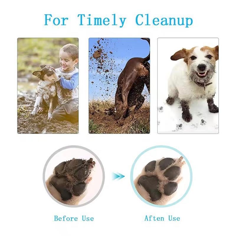 Portable Pet Paw Cleaner Cup Soft Silicone Combs for Dogs Cats Outdoor Pet Foot Washer Quick Feet Wash Cleaning Tool