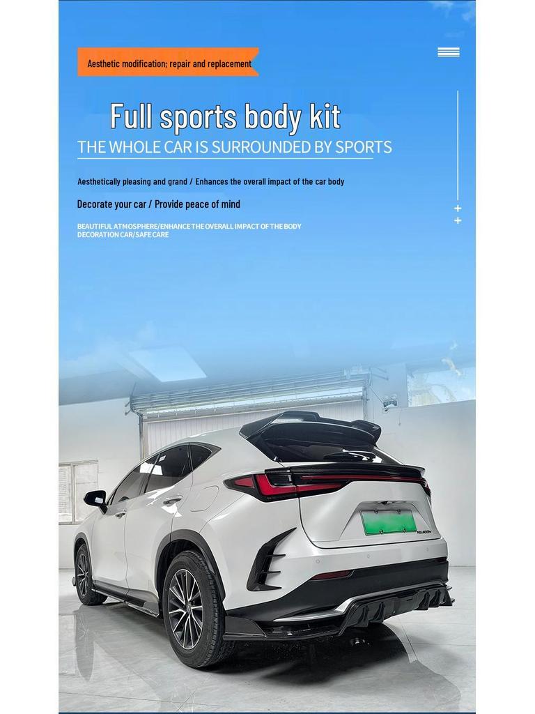 Lexus NX 22-25 Carbon Fiber Spoiler & Rear Diffuser Kit